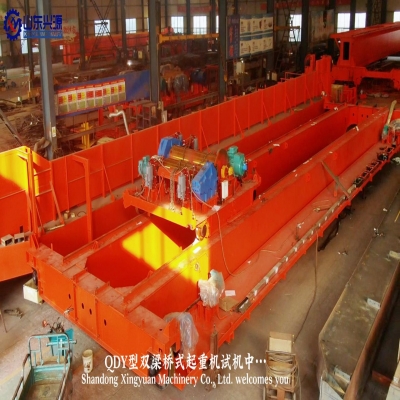 QDY雙梁橋式起重機(jī)試機(jī)！